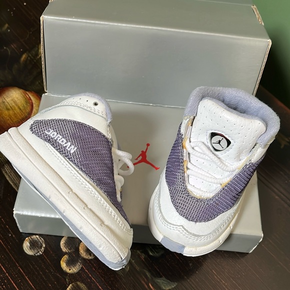 New! Baby Jordan Lite Shoes size 3c White/Pebble Gray-New in Box